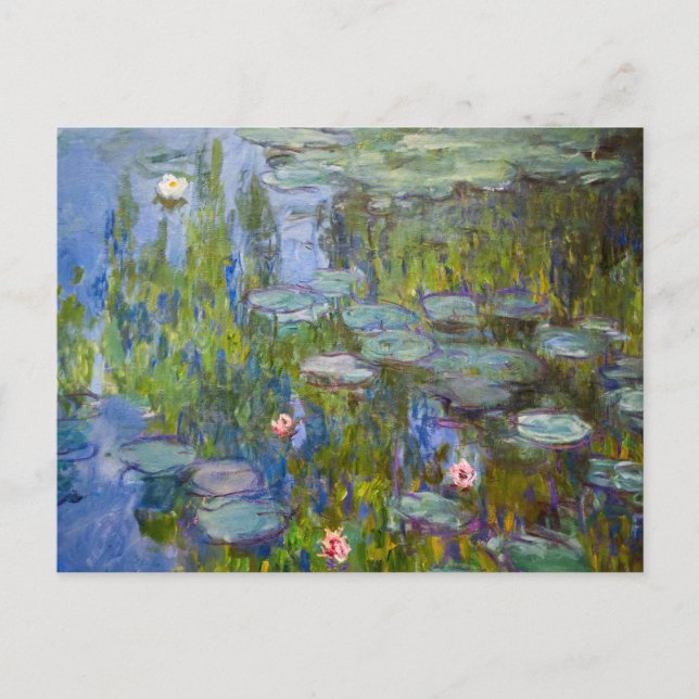 Claude Monet Vatten Lilies Vykort (Framsida)