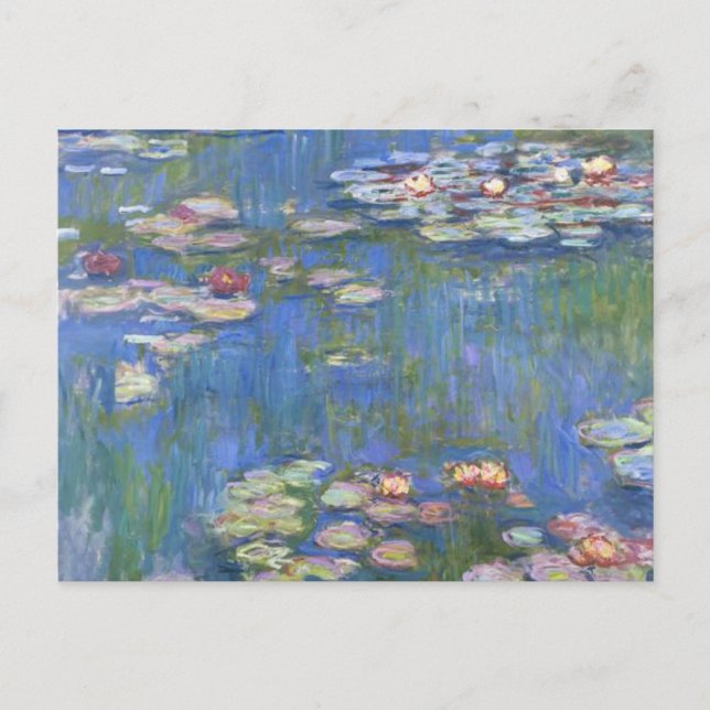 Claude Monet / Vatten Lilies Vykort (Framsida)
