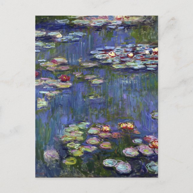 Claude Monet Vatten Lilies Vykort (Framsida)
