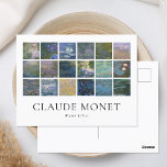 Claude Monet Vatten Lilies Vykort<br><div class="desc">Vykort med Claude Monet Vatten Lilies vintage blommigt naturmålning.</div>