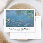 Claude Monet Vatten Lilies Vykort<br><div class="desc">Vykort med Claude Monet Vatten Lilies vintage blommigt naturmålning.</div>