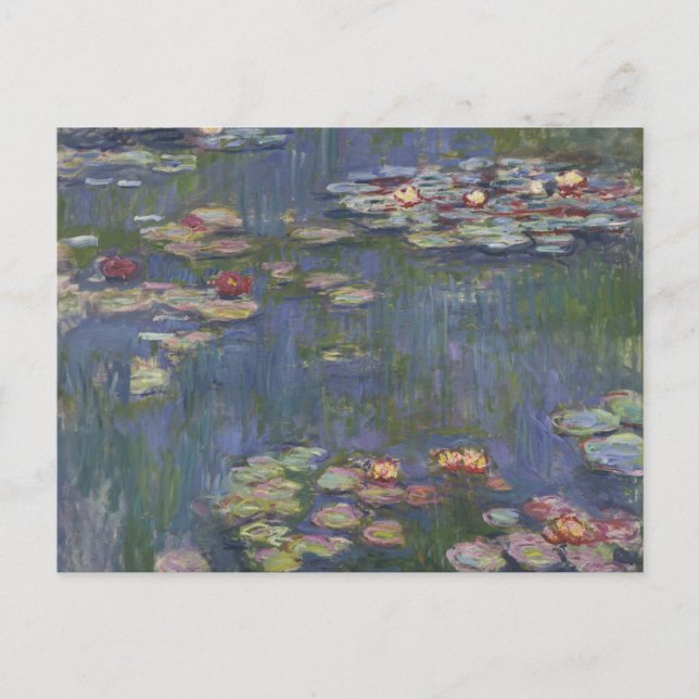 Claude Monet - Vatten Lilies Vykort (Framsida)