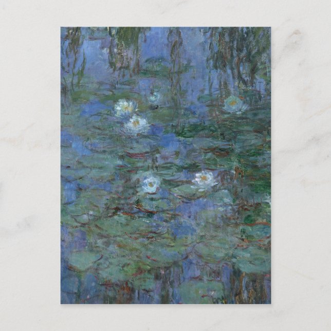 Claude Monet - Vatten Lilies Vykort (Framsida)