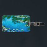 Claude Monet-Vatten-Liljar Bagagebricka<br><div class="desc">Näckrosor som göras i 1906,  är en av Claude Monet mest berömda målningar. En behagfull bagagemärkre med nyanser av blått,  grönt och gult för fläktar av Claude Monet,  Impressionism och verklig konst.</div>