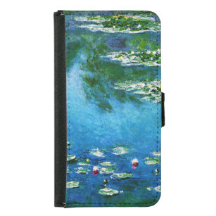 Claude Monet-Vatten-Liljar Samsung Galaxy S5 Plånboksfodral