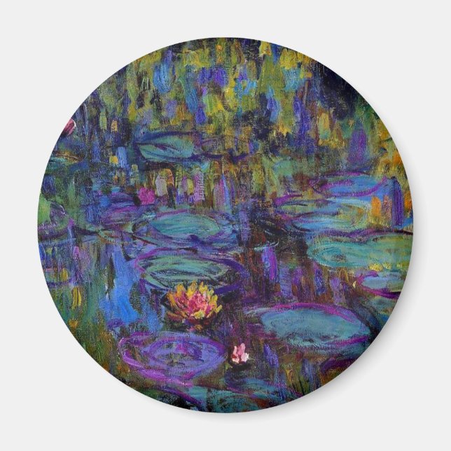 Claude Monet Vatten Lillies 1917 Magnet (Framsidan)