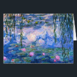 Claude Monet Vatten Lillies 1919 Hälsningskort<br><div class="desc">Titel: Vatten Lilies Artist: Claude Monet Year: 1919</div>