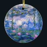 Claude Monet Vatten Lillies 1919 Julgransprydnad Keramik<br><div class="desc">Titel: Vatten Lilies Artist: Claude Monet Year: 1919</div>