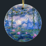 Claude Monet Vatten Lillies 1919 Julgransprydnad Keramik<br><div class="desc">Titel: Vatten Lilies Artist: Claude Monet Year: 1919</div>