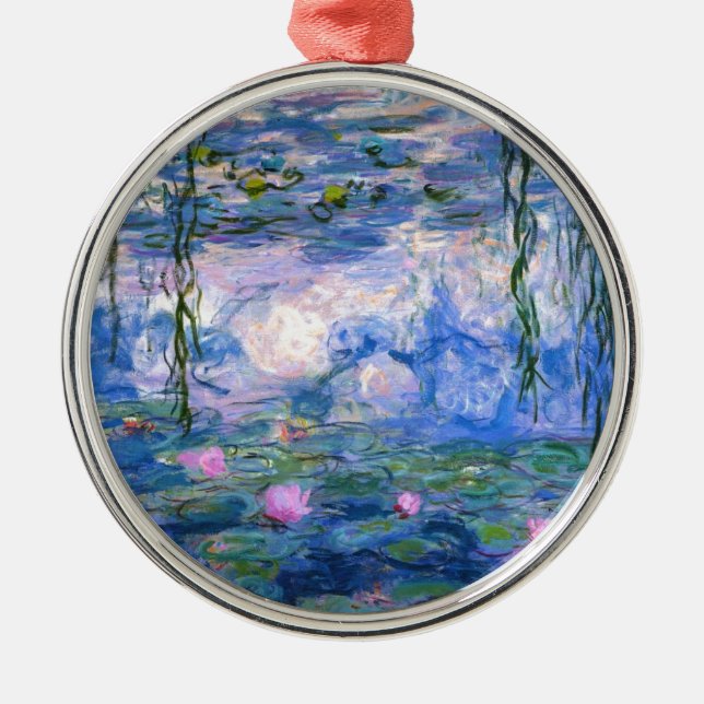 Claude Monet Vatten Lillies 1919 Julgransprydnad Metall (Framsidan)