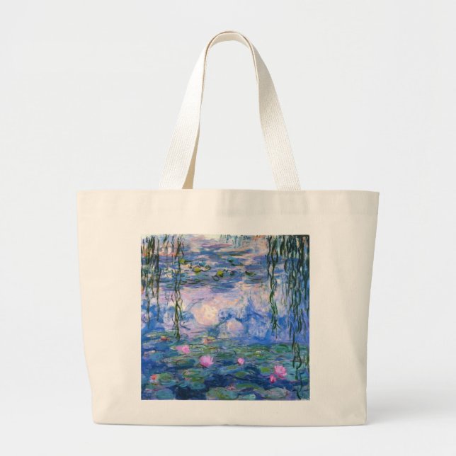Claude Monet Vatten Lillies 1919 Jumbo Tygkasse (Framsidan)