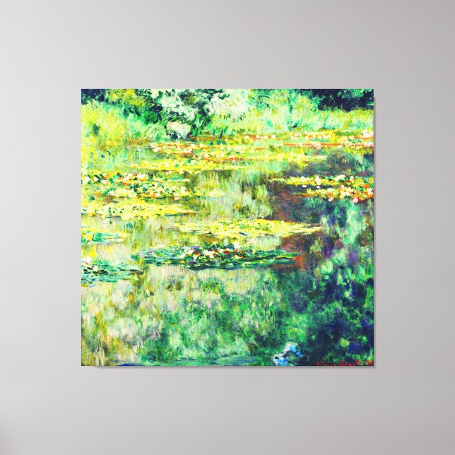 Claude Monet - Vatten Lillies - Bassin des Nymphea Canvastryck (Framsida)
