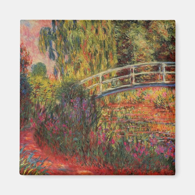 Claude Monet Vatten Lily Pond 1900 Magnet (Framsidan)