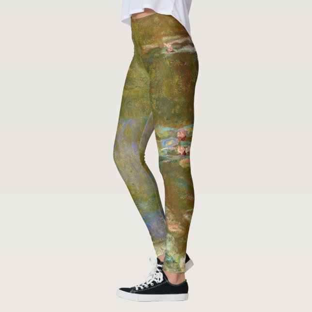 Claude Monet - Vatten Lily Pond 1917 Leggings (Vänster)