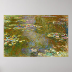 Claude Monet - Vatten Lily Pond 1917 Poster