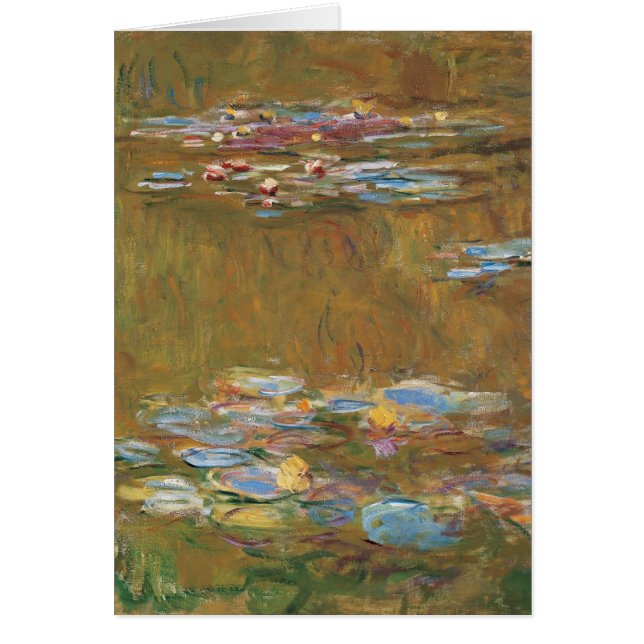 Claude Monet Vatten Lily Pond GalleryHD Hälsningskort (Framsidan)