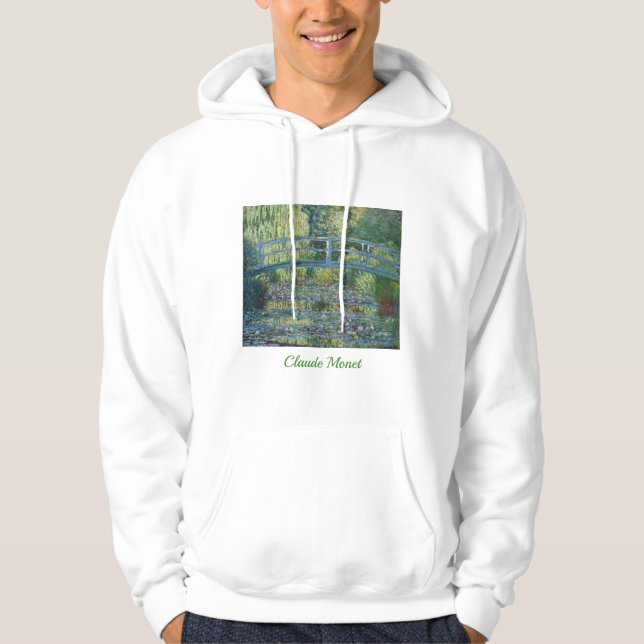 Claude Monet - Vatten Lily pond, Grönt Harmony Hoodie (Framsida)