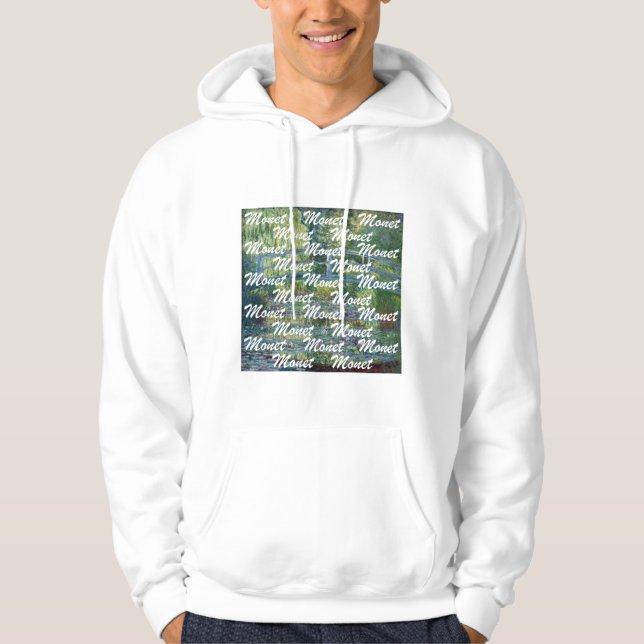 Claude Monet - Vatten Lily pond, Grönt Harmony Hoodie (Framsida)