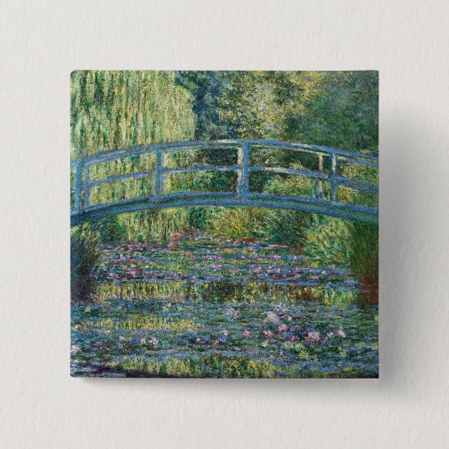 Claude Monet - Vatten Lily pond, Grönt Harmony Knapp (Framsida)