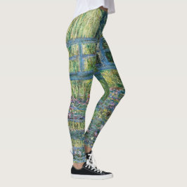 Claude Monet - Vatten Lily pond, Grönt Harmony Leggings