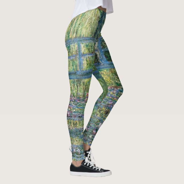Claude Monet - Vatten Lily pond, Grönt Harmony Leggings (Höger)