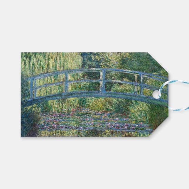 Claude Monet - Vatten Lily pond, Grönt Harmony Presentetikett (Framsidan (Horisontell))