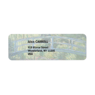 Claude Monet - Vatten Lily pond, Grönt Harmony Returadress Etikett