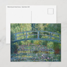 Claude Monet - Vatten Lily pond, Grönt Harmony Vykort