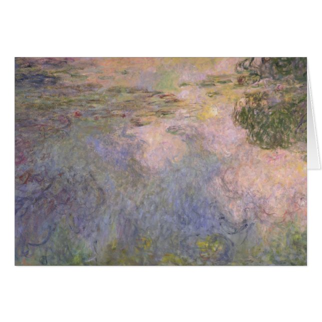 Claude Monet | Vatten-Lily Pond Hälsningskort (Framsidan Horizontal)
