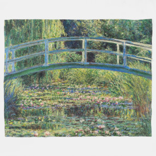 Claude Monet - Vatten Lily Pond & Japanesese Bridg Fleecefilt