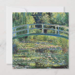 Claude Monet - Vatten Lily Pond & Japanesese Bridg Inbjudningar
