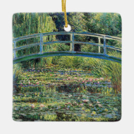 Claude Monet - Vatten Lily Pond & Japanesese Bridg Julgransprydnad Keramik