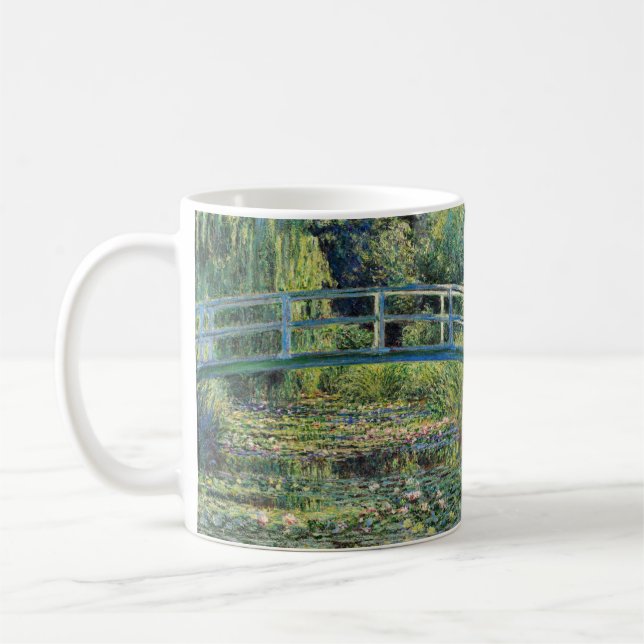 Claude Monet - Vatten Lily Pond & Japanesese Bridg Kaffemugg (Vänster)