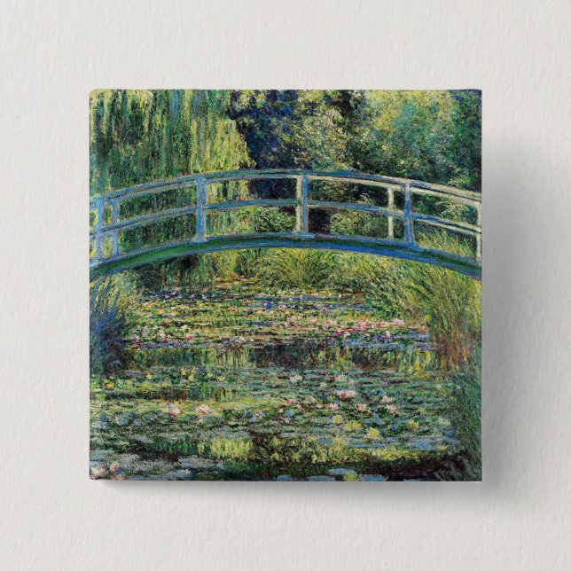 Claude Monet - Vatten Lily Pond & Japanesese Bridg Knapp (Framsida)