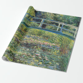 Claude Monet - Vatten Lily Pond & Japanesese Bridg Presentpapper