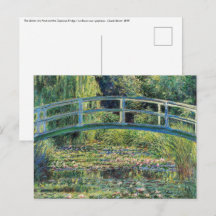 Claude Monet - Vatten Lily Pond & Japanesese Bridg