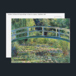 Claude Monet - Vatten Lily Pond & Japanesese Bridg Vykort<br><div class="desc">Vatten Lily Pond och den japanska bron/Le Bassin aux nympheas - Claude Monet,  1899</div>