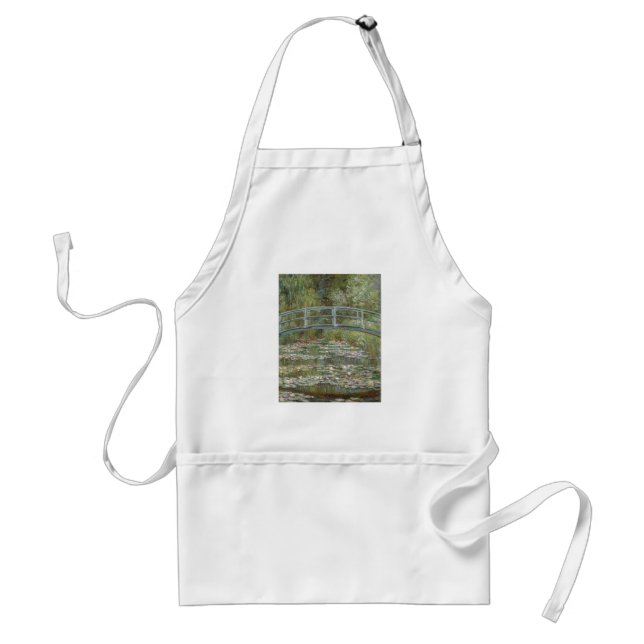 Claude Monet Vatten Lily Pond (japansk fotbro) Förkläde (Framsidan)