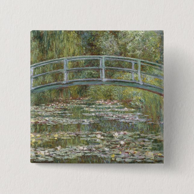 Claude Monet Vatten Lily Pond (japansk fotbro) Knapp (Framsida)