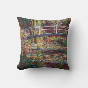 Claude Monet - Vatten Lily pond, Rosa Harmony Kudde