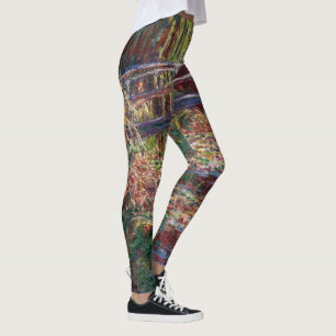 Claude Monet - Vatten Lily pond, Rosa Harmony Leggings