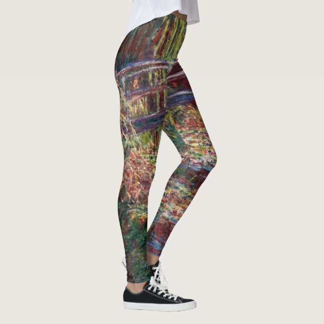 Claude Monet - Vatten Lily pond, Rosa Harmony Leggings (Höger)
