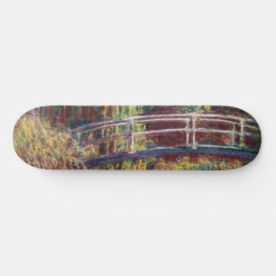 Claude Monet - Vatten Lily pond, Rosa Harmony Mini Skateboard Bräda 18,5 Cm