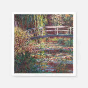 Claude Monet - Vatten Lily pond, Rosa Harmony Pappersservett