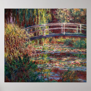 Claude Monet - Vatten Lily pond, Rosa Harmony Poster