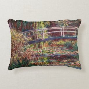 Claude Monet - Vatten Lily pond, Rosa Harmony Prydnadskudde