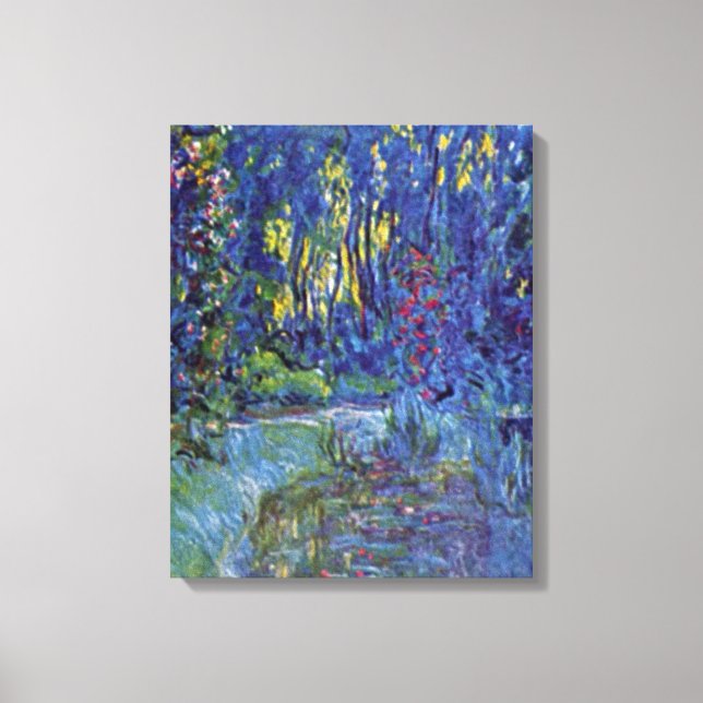 Claude Monet - vatten-trädgården i Giverny Canvastryck (Framsida)