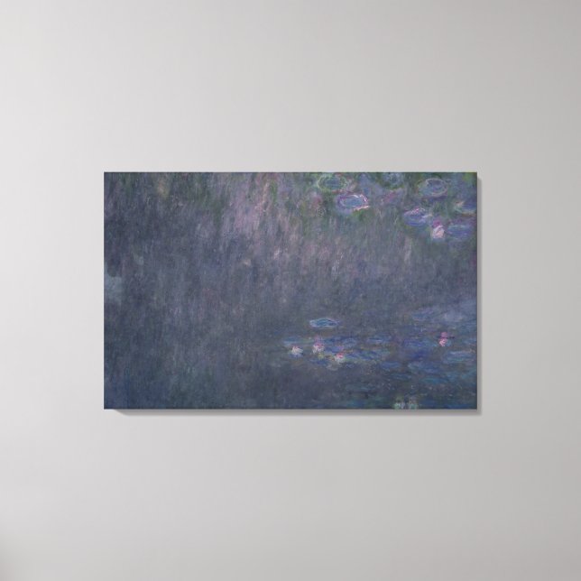 Claude Monet | Vattendrag: Reflektioner från Träd Canvastryck (Framsida)