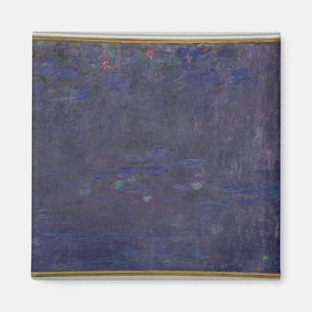 Claude Monet | Vattendrag: Reflektioner från Träd Magnet (Framsidan)