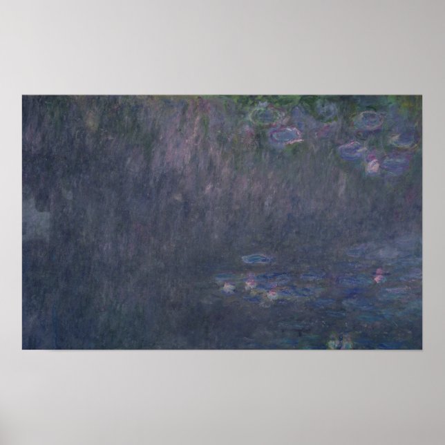 Claude Monet | Vattendrag: Reflektioner från Träd Poster (Framsidan)